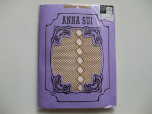 アツギ　ANNA SUI（アナスイ）　ホールネット パンティストッキング　スキニーベージュ　網タイツ　パンスト　ネットストッキング