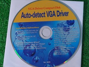 G2925] VGA Driver Compact Disk Auto-detect VGA Driver Windows 9x NT 2000 ME XP CD-ROM ジャンク