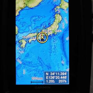 ガーミン 4.3型 GPS 魚探 ECHOMAP Plus 45cv GT20-TM 振動子セット 取付ステー付魚群探知機中古品の画像3