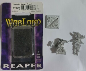 リーパー REAPER ファンタジー メタルフィギュア Thengil,Dwar Priest 開封品 TRPG WARLORD FANTASY