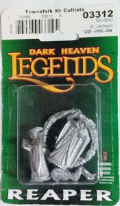 リーパー REAPER ファンタジー メタルフィギュア Townsfolks XI Cultists 開封品 TRPG DARK HEAVEN FANTASY MINIATURE