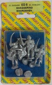 ファウンドリー FOUNDRY メタルフィギュア SWAGGERING SWORDSMEN 6体 開封品 MINIATURE 