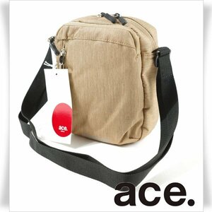 新品1円～★ace.TOKYO エース ACE コルティ 縦型 ショルダーバッグ ベージュ 軽量 正規店本物 ◆8038◆　