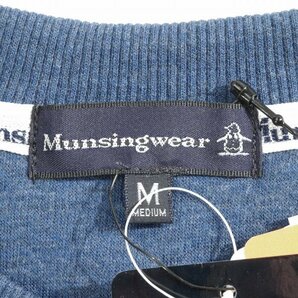 新品1円～★Munsingwear マンシングウェア メンズ 長袖ヘンリーネック ロゴ スウェット M トレーナー ネイビー ゴルフルームウェア◆8080◆の画像10