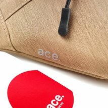 新品1円～★ace.TOKYO エース ACE コルティ ウエストポーチ ボディバッグ ウエストバッグ ベージュ 軽量 正規店本物 ◆8725◆　_画像5