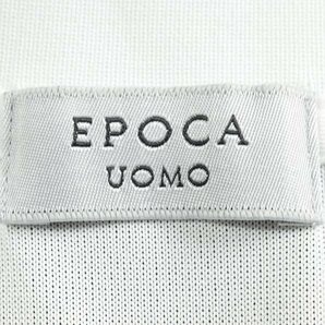 新品1円～★定価2.5万 エポカ ウォモ EPOCA UOMO メンズ 半袖 アクティブメッシュポロシャツ 48 L 白×黒 ドット柄 ラグラン 本物◆8877◆の画像9