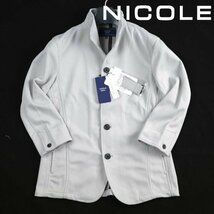 新品1円～★ニコル セレクション NICOLE selection メンズ 吸水速乾 カラミ ワイヤースタンドカラー ジャケット 46 M ブルゾン ◆9204◆_画像1