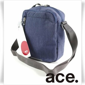 新品1円～★ace.TOKYO エース ACE コルティ 縦型 ショルダーバッグ ネイビー 軽量 正規店本物 ◆9398◆　