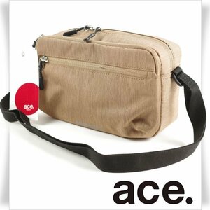 新品1円～★ace.TOKYO エース ACE コルティ 横型 ショルダーバッグ ベージュ 軽量 正規店本物 ◆9397◆　