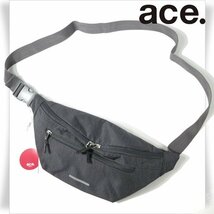 新品1円～★ace.TOKYO エース ACE コルティ ウエストポーチ ボディバッグ ウエストバッグ ブラック 軽量 正規店本物 ◆9402◆　_画像1