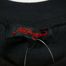 新品1円～★Ed Hardy エドハーディー メンズ 半袖 コットン綿 天竺 Tシャツ M 黒 ブラック クルーネック カットソー ◆9827◆_画像8