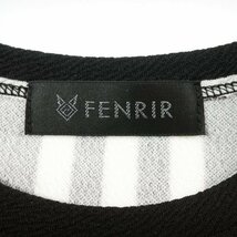 新品1円～★FENRIR フェンリル メンズ 半袖 チェック クルーネック ストレッチカットソー L 黒 ブラック 丸井 ガルニエ ◆9832◆_画像8