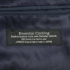 新品1円～★定価10.8万 J.PRESS ジェイプレス ESSENTIAL CLOTHING インディゴルック マイクロヘリンボーン スーツ AB4 ノータック◆1299◆の画像8