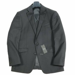 新品1円～★定価4.9万 Black On TETE HOMME テットオム ウール毛 シングル二つボタンスーツ 98AB6 ノータック ブラック 黒 ◆1308◆の画像10