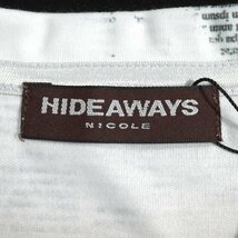 新品1円～★HIDEAWAYS NICOLE ハイダウェイ ニコル メンズ 半袖 ニュースペーパープリントＴシャツ 48 L カットソー ◆1610◆_画像8