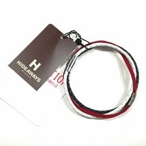 新品1円～★HIDEAWAYS NICOLE ハイダウェイ ニコル メンズ ブレスレット アクセサリー メッシュ×フェイクスウェード 正規店本物◆1696◆_画像3