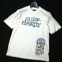 新品1円～★Ed Hardy エドハーディー メンズ 半袖 コットン綿 天竺 Tシャツ M グレー クルーネック カットソー ◆1751◆_画像3