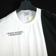 新品1円～★ニコルクラブフォーメン NICOLE CLUB FOR MEN ストレッチ 配色切替クルーネックカットソー 半袖Ｔシャツ 46 M 白 本物 ◆1907◆_画像5