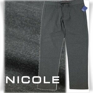 新品1円～★ニコル セレクション NICOLE selection メンズ ストレッチ イージーパンツ サイドラインパンツ 50 LL ダークグレ― ◆2107◆