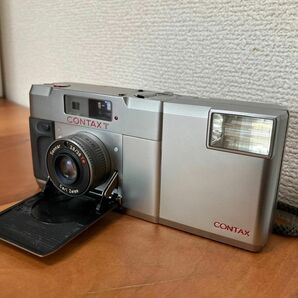 電源入ります・CONTAX・コンタックス・T・初代・説明書有り・コンパクトカメラ・コンパクトフィルムカメラ・フィルムカメラ