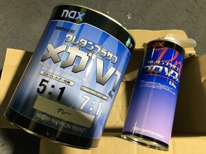 日本ペイント nax 厚膜型2液ウレタンプラサフ メガV1+プロV1ハードナー セット　新品未使用品