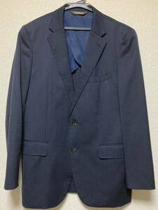 *1 иен начало * paul (pole) Stuart PAUL STUART tailored jacket мужской темно-синий полоса 