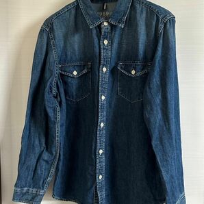 1964 GAP メンズ　デニムシャツ　ブルー 長袖　XL