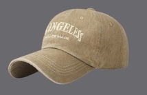 LA ロサンゼルス LOS ANGELESS キャップ 帽子 野球帽 アウトドア メンズ レディース 野球 ローキャップ 7987175 新品 1円 スタート 黒_画像2