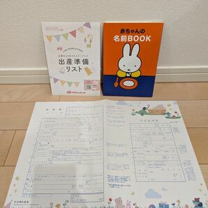 【3点セット】　トツキトウカ　出生届　赤ちゃんの名前BOOK 出産準備リスト