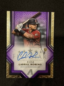 2023 Topps Five Star Baseball Gabriel Moreno Auto Purple /50