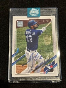 2024 Topps Archives Signatures Baseball Lourdes Gurriel Jr. Auto /99