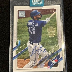 2024 Topps Archives Signatures Baseball Lourdes Gurriel Jr. Auto /99の画像1