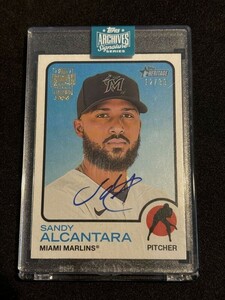 2024 Topps Archives Signatures Baseball Sandy Alcantara Auto /99