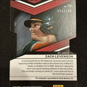 2023 Panini Elite Extra Edition Baseball Zach Levenson Auto /399の画像2