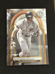 2023 Topps Tribute Baseball Will Clark Gold /75