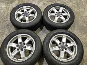 美品　キーラー　235/60R17 アルミホイール　17インチ 7J　6穴　BS タイヤアルミホイール4本セット　インセット50 　グランエース　