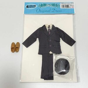 ジェニーボーイフレンド ストライプ スーツ アウトフィット リカちゃんキャッスル 27cm メンズ 服 1/6 ジェニー 六分の一男子図鑑 人形