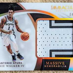 【NBA】2018-19 PANINI IMMACULATE COLL MASSIVE MOMORABILIA 3 COL PACTH #MM-LW4 LONNIE WALKER IV /25の画像1