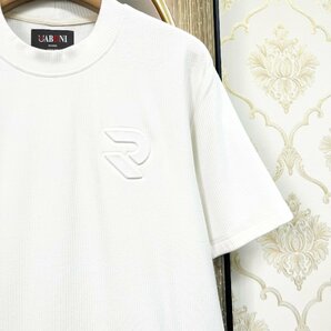 最高級EU製＆定価3万◆UABONI*ユアボニ*半袖Tシャツ*フランス*パリ発◆高品質カシミヤ ソフト 無地 サマーニット プルオーバー トップス 52の画像6