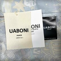 個性EU製＆定価3万◆UABONI*Paris*アロハシャツ*フランス*パリ発◆高級 薄手 快適 半袖 オープンカラー 総柄 お洒落 スウェット M/46サイズ_画像9