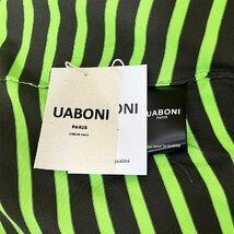 上級EU製＆定価4万◆UABONI*Paris*長袖ポロシャツ*ユアボニ*パリ発◆上品 快適 ボーダー柄 ニット トップス レジャー リラックス M/46_画像10