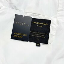 定価4万★christian milada・ミラノ発・パーカー★上品 薄手 軽量 速乾 大きめ 無地 ゆったり ハーフジップ トップス トレーナー 春夏 XL_画像7