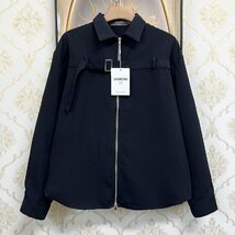 個性EU製＆定価6万◆UABONI*Paris*ジャケット*ユアボニ*パリ発◆上品 薄手 速乾 立体感 無地 ストリート アウター カジュアル 春夏 M/46_画像1