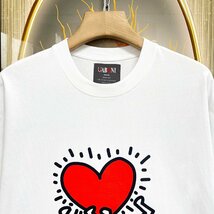 高級EU製＆定価2万◆UABONI*Paris*半袖Tシャツ*ユアボニ*パリ発◆高品質綿100% 快適 吸汗 個性 カットソー スウェット カップル 男女兼用XL_画像3