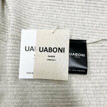 高級EU製＆定価3万◆UABONI*Paris*サマーニット*ユアボニ*パリ発◆高品質ウール ストレッチ 吸湿 快適 刺繍 半袖Tシャツ カジュアル XL_画像8