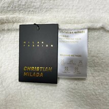 定価5万★christian milada・ミラノ発・ニットベスト★ミンク/カシミヤ混 高級 ソフト 暖かい 快適 きれいめ クマ 遊び心 レディース M/46_画像10