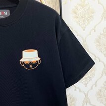 新作EU製＆定価2万◆UABONI*ユアボニ*半袖Tシャツ*フランス*パリ発◆コットン100％ 薄手 吸汗 通気 遊び心 可愛い カットソー 日常 L/48_画像5