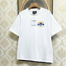 個性EU製＆定価2万◆UABONI*Paris*半袖Tシャツ*ユアボニ*パリ発◆コットン100％ 吸汗 ソフト 快適 遊び心 アメカジ ストリート 街着 2XL_画像10