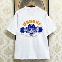 個性EU製＆定価2万◆UABONI*Paris*半袖Tシャツ*ユアボニ*パリ発◆コットン100％ 吸汗 ソフト 快適 遊び心 アメカジ ストリート 街着 M_画像1