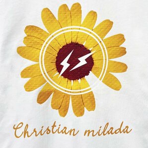 定価2万★christian milada・ミラノ発・半袖Tシャツ★人気 ナチュラル ゆったり 快適 スウェット デイジー柄 可愛い 定番 男女兼用 夏 XLの画像3